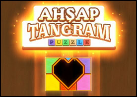 Ahşap tangram parçalarını üst üste binmeden birleştirip verilen şekli tamamlayın tabi kolaysa