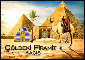 Piramitlerle dolu bir çölde yapayalnız bir vaziyette bulunuyorsun sıcak bastırmadan bir an önce buradan kurtulmalısın