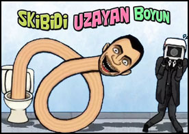 Boynunu istediğiniz kadar sündürüp uzatabileceğiniz skibidi kafa ile kameraadamı alt etmeye çalışın