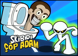Efsanevi dövüşçümüz çöp adam bu sefer ucube yaratık skibidi tuvalet kafa ile savaşıyor