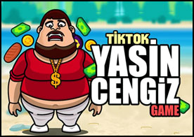 Tiktoker Yasin'in tüm yiyecekleri düşürmeden hızlıca havada yakalamasına yardım edin