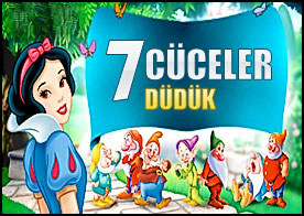 Pamuk Prenses ve Yedi cüceler müzik yapmayı çok seviyor 7 cücelerin notaları hatırlayıp besteyi tamamlamasına yardımcı ol