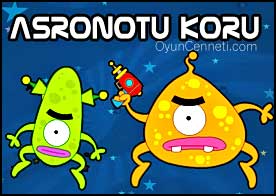 Astronatlara saldıran yaratıkları lazer silahıyla yok et