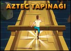 Klasik Temple Run türü bu oyunda Aztec Tapınağından son sürat koşarak kaçmaya çalışıyoruz