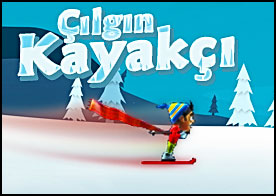 Düşen çığdan kaçan çılgın kayakçımız kaçarken artistik hareketler yapmayı da ihmal etmez