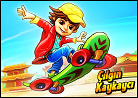 Çılgın kaykaycı olarak birbirinden farklı özellikteki kaykaylarla parkurları tamamla