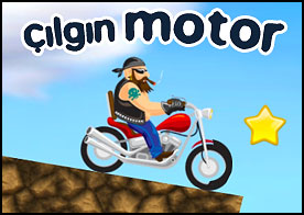 Çılgın motorcumuz en zorlu yolları güçlü motoruyla aşmaya çalışıyor