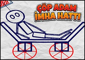 Patlayan düzenekleri zekice kullanarak sabit duran çöp adamı aşağı gönderip imha et tabi kolaysa - 14