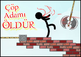 Fizik tabanlı bu oyunda kaya fırlatan topu kullanarak düzenekleri çalıştırıp çöp adamı öldürün
