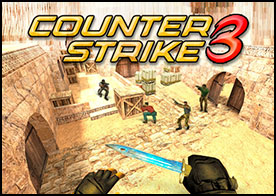 İşte karşında gelmiş geçmiş en iyi gerçek zamanlı online 3D FPS oyunu Counter Strike 3 ile ister özel hareket askeri ol ister terörist ol ister takım halinde ister tek başına zorlu arenalarda kıyasıya savaş