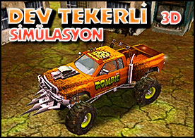 Zombi ezme işinde kullanılan dev tekerli aracın park edilmesi gerekiyor