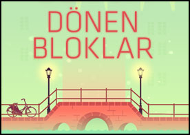 Dönüp duran blokları tam yatay pozisyona geldiğinde aşağı düşürerek binanın katlarını tamamlayın