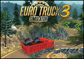 Euro Truck Simulator 3 ile zorlu köy yollarında kamyonunuzu ustaca manevralarla sürüp malzemeleri döküp saçmadan yerine ulaştırıyoruz - 13