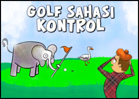 Golf sahasına gire davetsiz misafirleri kovalayarak sahadan uzaklaştır