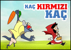 Eve gelen kırmızı başlıklı kız kurt ile karşılaşır