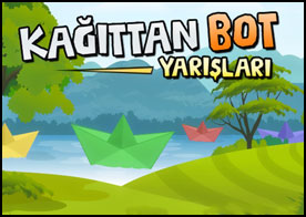 Kağıttan yaparak hazırlanmış mini kayıklarla kıyasıya bir yarış heyecanı sizi bekliyor
