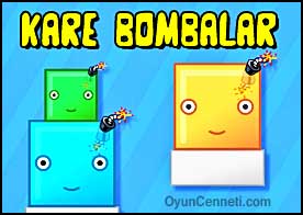 Kare bombaları patlatarak platformdan aşağı düşürün