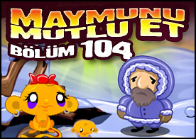 Bu ağaç buzla kaplı kutuplara gidip bilmeceleri çözerek minik maymunumuzu mutlu ediyoruz
