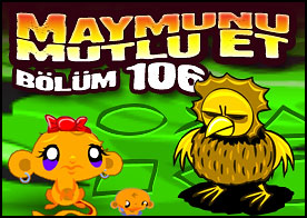 Bu sefer gizemli mağaraya gidip bilmeceleri çözerek minik maymunumuzu mutlu ediyoruz