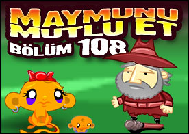 Bu sefer gizemli ormana gidip bilmeceleri çözerek minik maymunumuzu mutlu ediyoruz