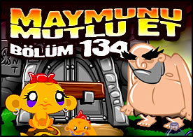 Bu sefer gizemli ormana gidip bilmeceleri çözerek minik maymunumuzu mutlu ediyoruz