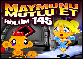 Bu sefer gizemli ağaç eve gidip bilmeceleri çözerek minik maymunumuzu mutlu ediyoruz