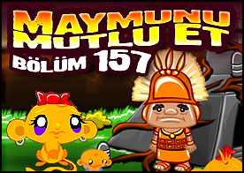 Maymunu Mutlu Et Bölüm 157 - Bu sefer esrarengiz yeraltı odasına gidip bilmeceleri çözerek minik maymunumuzu mutlu ediyoruz