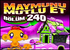 Maymunu Mutlu Et Bölüm 240 - Bu sefer karla kaplı kulübeye gidip bilmeceleri çözerek minik maymunumuzu mutlu ediyoruz