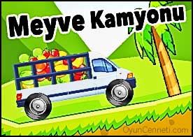 Çeşitli türdeki meyveleri kamyona yükle ve dökmeden depoya götür.