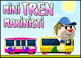 Mini trenin makinisti olarak lokomotifi kontrol et ve yolcuları gidecekleri yere ulaştır