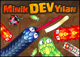 Böcek yiyin büyüyün yılan yiyin büyüyün minik yılanınızı dev bir yılana döndürüp online rakiplerinize meydan okuyun