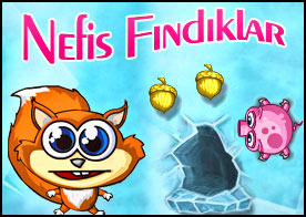 Sevimli sincabın canı fındık çekmiş bilmeceleri çöz fındıkları topla