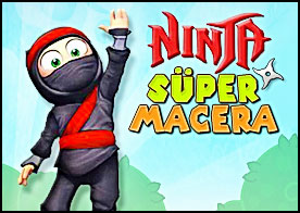 Süper ninja yeni macerasında tüm paraları toplayıp zorlu seviyeleri geçmeye çalışıyor