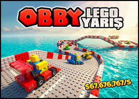 Obby ile hayalinizdeki lego yarış pistini tasarlayın ve heyecan verici arcade yarışlarında rakiplere karşı yarışın