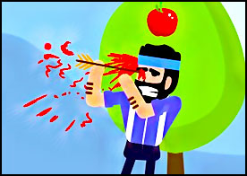 Ortağının başının üstünde duran elmayı vurarak okçuluk yeteneğini geliştir