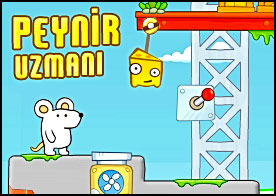 Peynir uzmanı beyaz fareye kilitki peynire ulaşması için yardımcı ol
