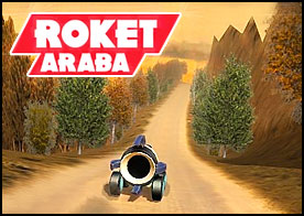 Roket arabayı kullanarak zorlu dağ yollarında tüm hızınla ilerle