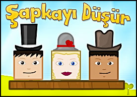 Mini kafaların başında duran şapkaları tek atışta düşür dikkat sadece şapkalar düşmeli