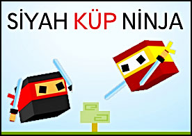 Kırmızı maskeli siyah ninja zekice hamlelerle düşmanlarının işini bitiriyor