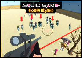 Bu sefer keskin nişancı olarak Squid Game kırmızı ışık yeşil ışık oyununda hareket eden oyuncuları öldürüyoruz - 242