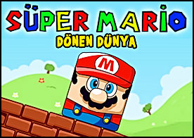 Süper Mario evden çok uzakta ona bu döner dünyada evine gitmesi için yardımcı ol