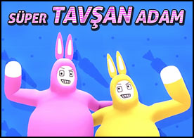 Tavşan kostümü giymiş adamlarla fizik tabanlı kıyasıya bir yarış ve macera sizi bekliyor