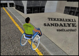 Tekerlekli araç sürüş simülatörü ile hastaları ambulans ile alıp gidecekleri yere götürün