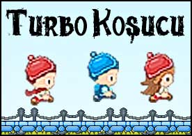 Turbo koşucu çocuklardan oluşan ekibe katıl zorlu bir maratonu tamamla