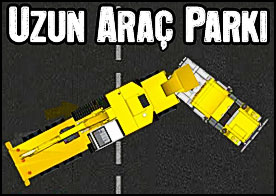 Ağır araçların nakliyesini yapan çok uzun aracımızı ustalıkla park ediyoruz
