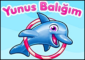 Sevimli yunus balığı ile su parkındaki izleyicilere nefis bir show sergileyin