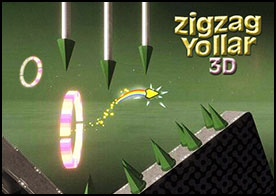 Dönen dişliler, sinsi tuzaklar ve parlayan mücevherlerle dolu dinamik bir 3D yolda uçan fütüristik bir oku kontrol edin